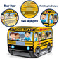 Artcreativity Yellow Pop Up School Bus Tent With Carry Bag - Indoor Playhouse With 2 Openings, Pop Up Bus Toy Play Tent - Compact Storage - 43.5 X 28 X 26.5 Inches