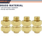 HOPLEX Brass 7mm RC Wheel Hex Hub Spacer with 9.5mm Offset Extension 4Pcs Hex Drive Adapter for AXIAL SCX24 Upgrades Accessories