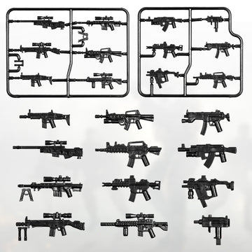 MaozyHomie 25 Pcs  Pack Military Toy Soldiers Figures Army Equipment Toy Set - Gear Sets Pieces Weapon Battle Building Blocks Compatible with Major Brand  3 Years Old and up