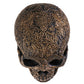 Summit Collection Black Carved Ceremonial Skull With Gothic Motif Design Skull Figurine Collectible 6.75 Inch L