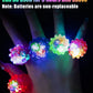 108 Pcs LED Light Up Ring - Colorful Flashing Bumpy Rings Finger Toys Novelty Glow in the Dark Soft Jelly Blinking Rings Party F