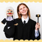 Role Play Hand Puppets Hand Plush Chef Doctor Fireman Pirate Detective Athlete Nurse Worker Hand Puppet Toys Puppets For Kids Storytelling Imaginative Pretend Play Teaching Preschool(Judge)