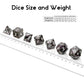 Stripe Metal DND Dice,DNDND Metallic Stripes Dice with Gift Metal Box for Dungeons and Dragons D&D (Purple Stripes)