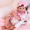 Aori Reborn Baby Dolls Lifelike - 22 Inch Realistic Reborn Baby Girl with Handmade Details | Includes Pink Outfit  Pacifier & Certificate | enhanced Soft Vinyl Doll Gift for Collectors  Kids 3+