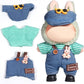 AICase for Labubu Clothes/for Labubu Outfits Clothes Set for 17cm Lububu Doll 3 Piece Set Hat Clothing for LA BUBU  Boys and Girls Stylish Adorable Dolls Clothes Accessories (No Doll)_05