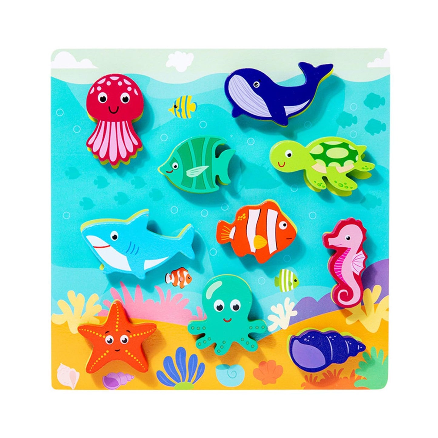 Jazzy Pearls Wooden Montessori Toy Wooden Sticker Book For Kids Ages 35 Birthday Gifts Sea|Toys & Hobbies | Educational | Other