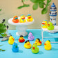 Leyndo 100 Pcs 2'' Rubber Ducks Party Favors Assorted Toy Bulk Mini Floater For Kids Trick Or Treat Supplies Goodie Bag Fillers
