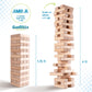 Giantville Giant Tumbling Timber Toy - enhanced Pine Wood Life-Size Blocks Tower - Big Floor/Board Indoor/Outdoor Yard Game for Kids & mature-themeds - 54-Pieces + Dice + Carry Bag - Grows to Almost 4-Feet