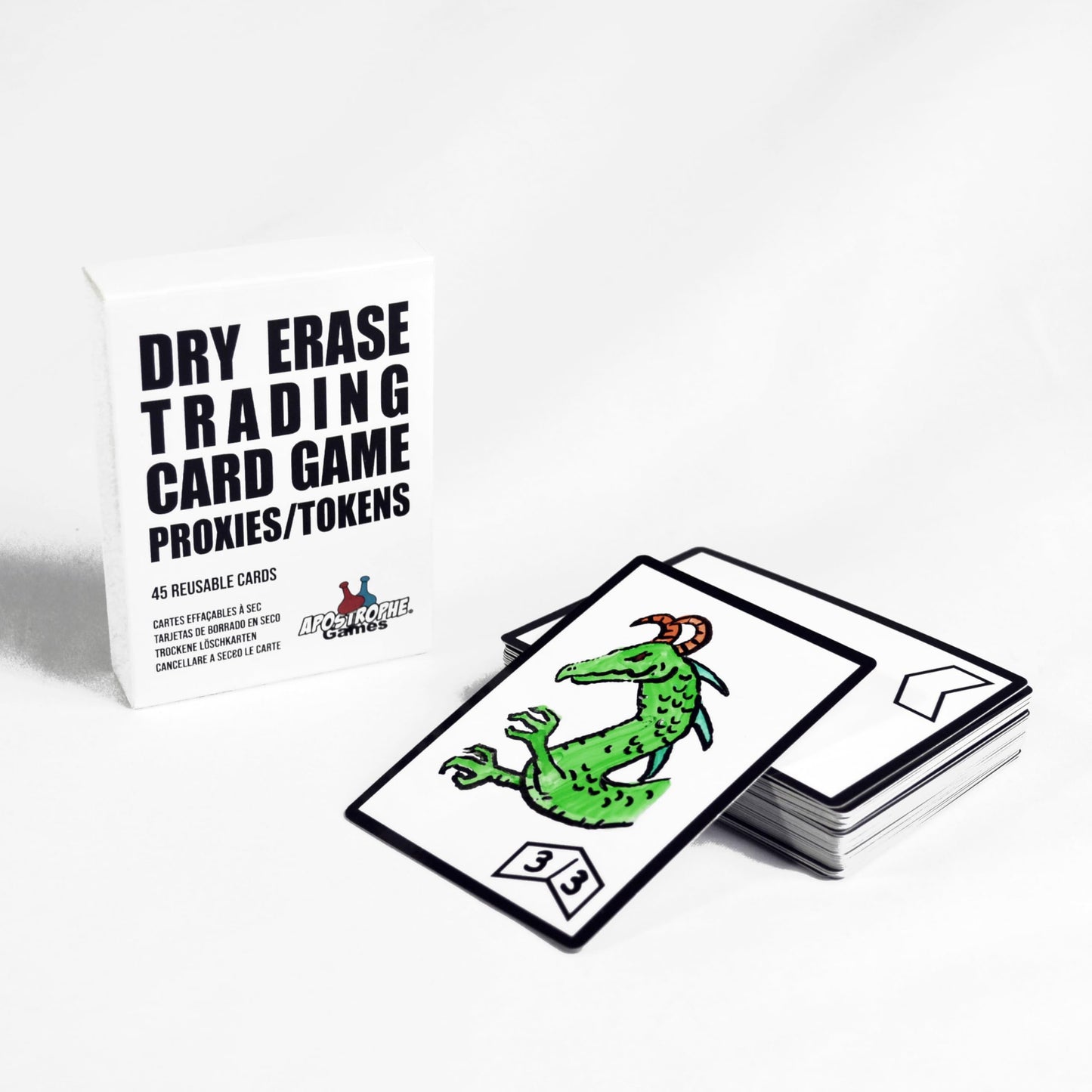 Apostrophe Games Dry Erase MTG Tokens Set of 40 Cards - Reusable Proxies/Tokens for Trading Card Games