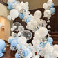 Bezente White Balloons Latex Party Balloons - 150 Pack 5 Inch Matte White Helium Balloons For White Themed Wedding Birthday Baby