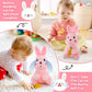 Emoin Bunny Plush Baby Toys, Singing Dancing 9'' Bunny Stuffed Animal, Interactive Rabbit Plush Crying Bunny Don'T Take His Carr