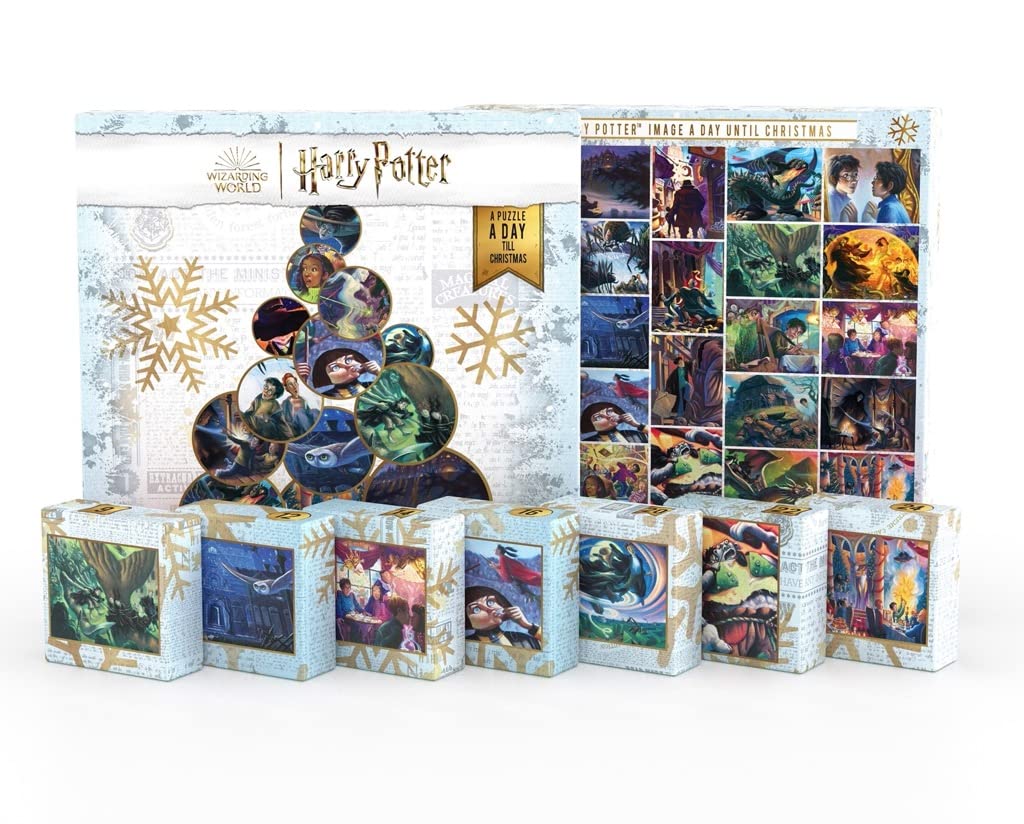 New York Puzzle Company - Harry Potter Harry Potter Advent Calendar - 24 Piece Jigsaw Puzzle For Family Game Nights