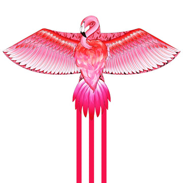 Mint'S Colorful Life Pink Kite For Kids Adults, Large Flamingo Bird Kite Easy To Fly Beach Kites