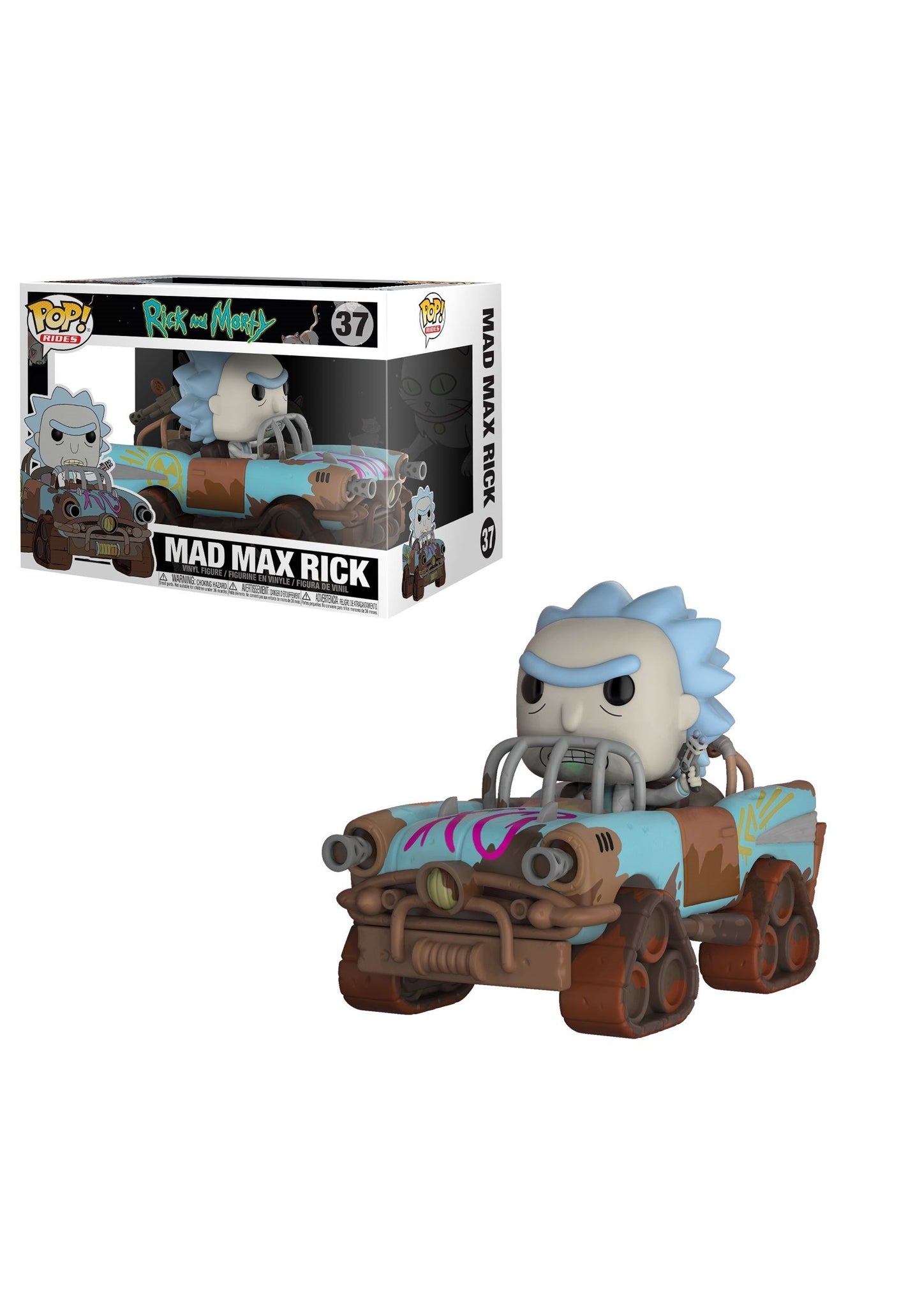 Funko Pop! Rides Mad Max Rick Collectible Figure - Vinyl, Multicolor, Standard Size, Model 28456