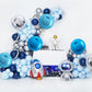 TONIFUL 30Pcs 18 Inch Balloons Large Blue and Silver Round Shape Foil Ballons Big Round Helium Mylar Decorations for Birthday We