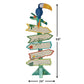 Fun Express Tropical Directional Sign - Party Decor - Vbs Vacation Bible School Supplies/Decor - 1 Piece