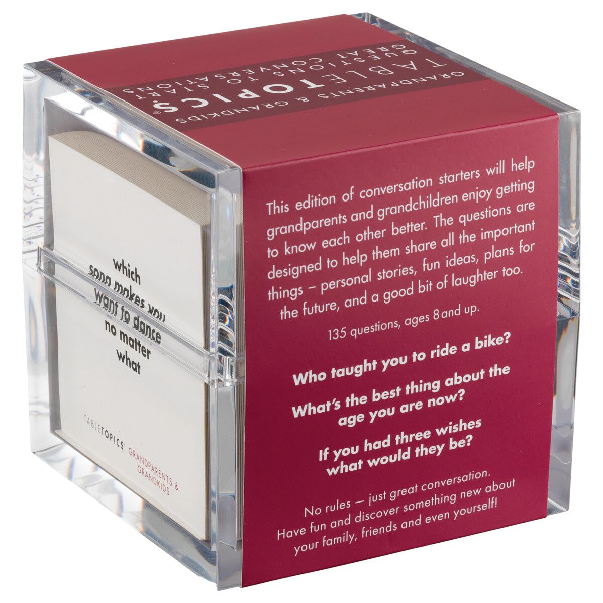 Tabletopics Grandparents & Grandkids - 135 Fun Conversation Cards To Connect With Your Family, Create New Lasting Memories, Expl