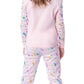 Intimo Mattel Girls' Barbie Dream Team Unicorn Best Friend Sleep Pajama Set (4)