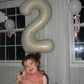 Cream Number 7 Balloon 40 Inch, 7 Balloon Number, 7Th Birthday Decorations, Cream Party Supplies For Boys Girls