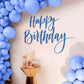 Sinload Happy Birthday Sign for Backdrop Happy Birthday Decal for Arch Backdrop for Girls Boys, Letter Sticker Peel & Stick Wall