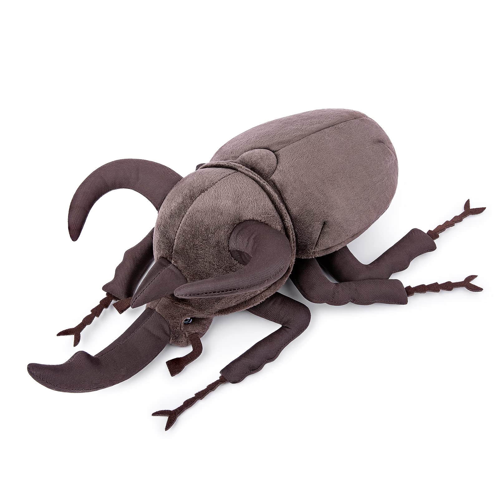 Zhongxin Made Simulation Atlas Beetle Stuffed Plush Toy - 10' Realistic Chalcosoma Atlas Animal Insect, Soft Crustaceans Animals Model, Unique Beetle Toys Model Dolls Gifts For Kids