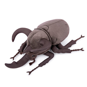 Zhongxin Made Simulation Atlas Beetle Stuffed Plush Toy - 10' Realistic Chalcosoma Atlas Animal Insect, Soft Crustaceans Animals Model, Unique Beetle Toys Model Dolls Gifts For Kids
