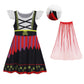 WonderBabe Girls Costume Buccaneer Princess Costume Role Play Dress Up Outfits with Cape size 1-2t