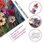Colorful Flower Puzzles For Adults, Mosaic Plant Floral Puzzle Art, Spring Flower Garden Jigsaw Puzzles 1000 Pieces Painting