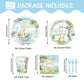 120pcs Winnie Plates Baby Shower Pooh Napkins Classic Bear Baby Shower Decorations Paper Cups Forks Oh Baby Disposable Tableware