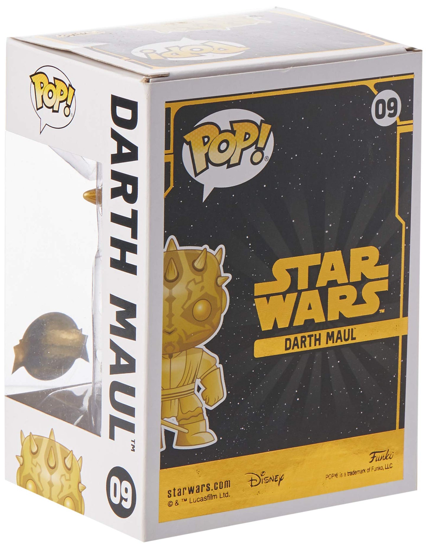 Funko limited availability POP Star Wars: Darth Maul (Gold Metallic)