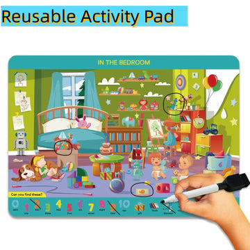 Search And Find Books For Kids 3-5 Busy Book For Toddlers Ages 3,4,5,6, Preschool Learning Activity- Seek And Find Busy Books Fo