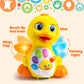 Joyin Baby Toys Duck, Infant Dancing Crawling Musical Toys 18+ Months, Tummy Time Light Up Learning Duck With Music & Lights, Baby Easter Basket Stuffers Gifts, Easter Basket