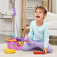 LeapFrog Clean Sweep Caddy - Kids Mop & Broom Set, Pink, Ages 3-5, Plastic, Model 80-615835