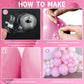 Moukiween Pink Balloons 100 Pack Pastel Pink Balloons Different Sizes Pack 18 12 5 Inch Light Pink Balloons Garland Arch Kit For Girl'S Baby Shower Birthday Wedding Party Decorations