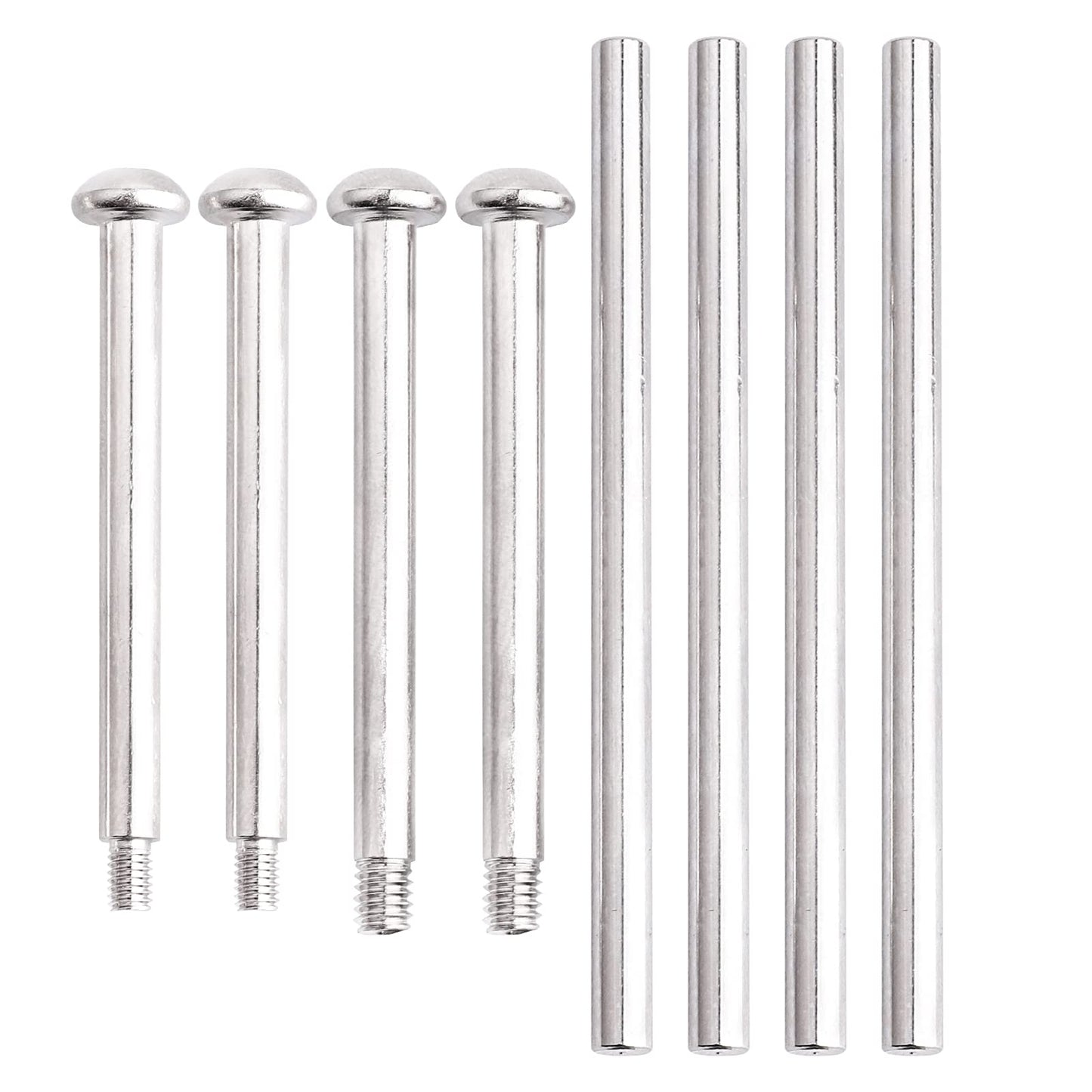 AllinRC Steel Hinge Pins Front Upper & Lower Outer for Arrma 1/8 Kraton Typhon Talion 6S BLX 1/7 Felony Infraction