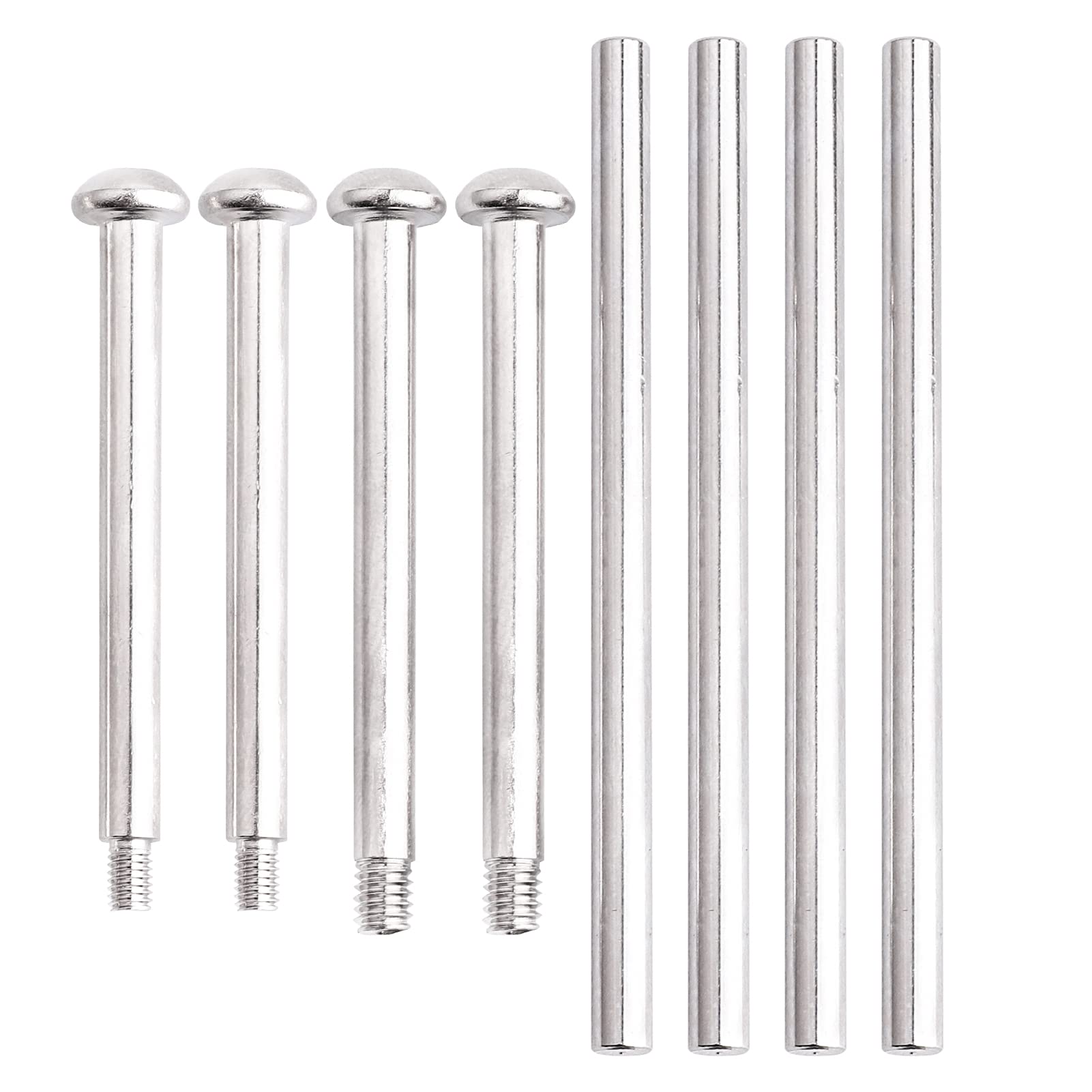 AllinRC Steel Hinge Pins Front Upper & Lower Outer for Arrma 1/8 Kraton Typhon Talion 6S BLX 1/7 Felony Infraction