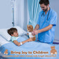 Deekin Get Well Soon Gifts for Kids Injured Recovery Bear Stuffed Animal Gifts Bear for Kids mature-themed with Broken Arm After Surgery Soft Bandage Plush 10 Inches(Brown Leg Injury)