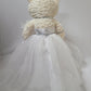 Kinnex Collections Since 1997 20' Quince Anos Quinceanera Last Doll Teddy Bear With Dress (Centerpiece) ~ Arc16831-1 (White)