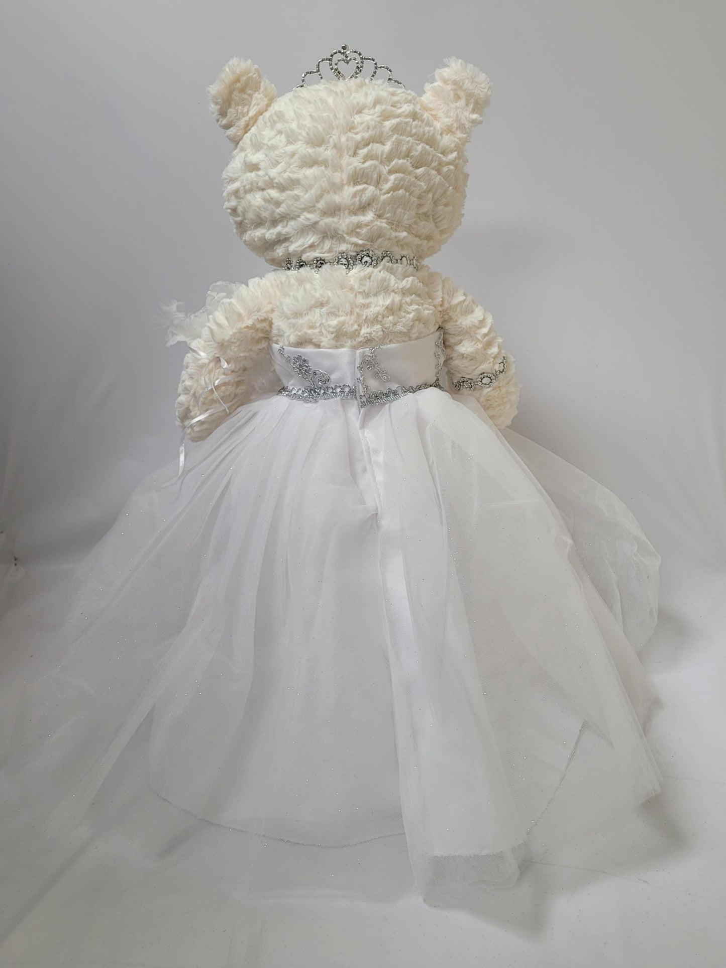 Kinnex Collections Since 1997 20' Quince Anos Quinceanera Last Doll Teddy Bear With Dress (Centerpiece) ~ Arc16831-1 (White)