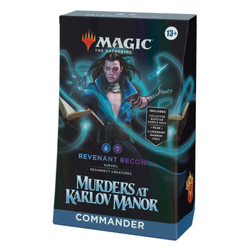 Magic: The Gathering Murders at Karlov Manor Commander Deck - Revenant Recon (100-Card Deck  2-Card Collector Booster Sample Pack + Accessories)