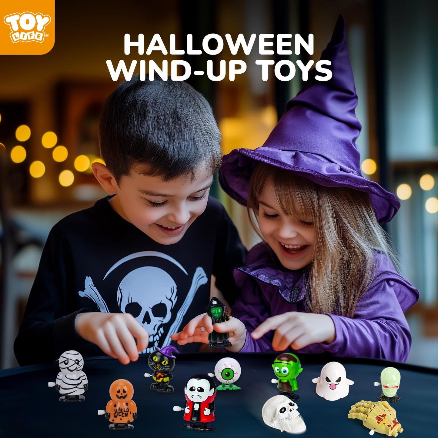 Toy Life 19 Pcs Halloween Wind Up Toys Halloween Party Favors For Kids Toddler Halloween Bulk Toys For Treat Bags Halloween Goodies Bag Stuffers Fillers Halloween Treats Toys For Kids Boys Girls