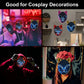 Ginkago 3PCS Cosplay Mask Anime Light Up Halloween Mask Photography Props Toy for Carnival Masquerade Party Costumes Decor (Batt