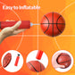 6 Inches Mini Basketball,6 Pack Mini Basketballs For Kids,Inflatable Miniature Basketball Set With Air Pump,Small Basketball Toy Rubber Basketball For Indoor Outdoor Beach Pool Sports Game Party