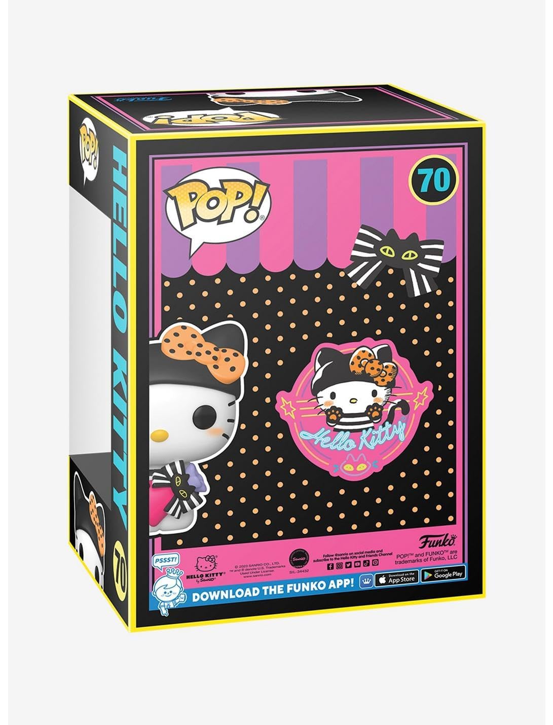 Funko All Pop! Sanrio: Hello Kitty - Hello Kitty With Gift (Blklt)(Exc) - Collectable Vinyl Figure - Gift Idea - Official Merchandise - Toys For Kids & Adults - Tv Fans - Model Figure For Collectors