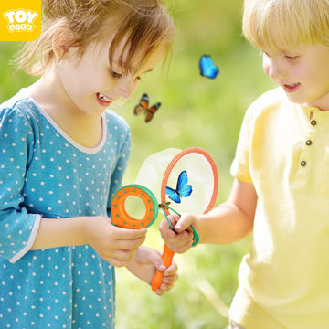 Toy Life Outdoor Toys Bug Catcher For Kids, Bug Catching Kit With Butterfly Net, Magnifying Glass, Insect Habitat, Bug Toys Box, Tweezers, Kids Explorer Kit Outside Toys Gifts For 3 4 5 6 7 8