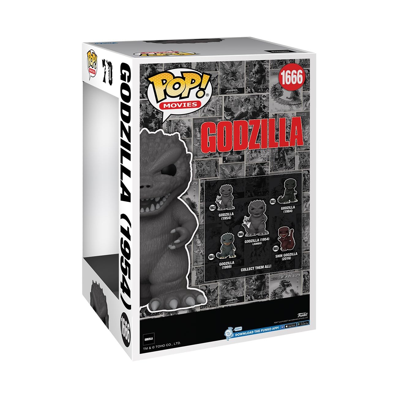 Funko POP Jumbo Godzilla 1954 Collectible Vinyl Figure - Multicolor - Model 80881 - Perfect Gift for Fans & Collectors