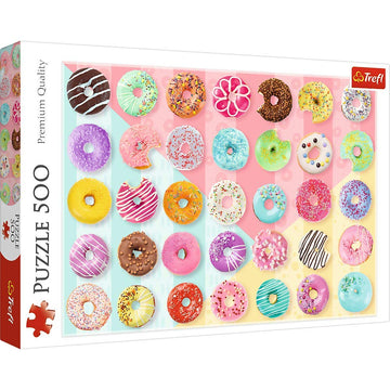 Trefl 500 Piece Jigsaw Puzzles, Sweet Donuts