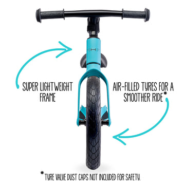 Hornit Airo Balance Bike For 18 Month Toddlers To 5 Year Old Kids, Super Lightweight Magnesium Alloy, No Pedal, Adjustable Seat, Rubber Tires