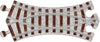 Wooden Train Track - Curved Crossover - Made in USA
