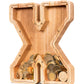 Summidate Wooden Letter Piggy Bank| Piggy Bank For Boys Girls Toddler| Alphabet X Money Bank| Coin Bank Birthday Gift For Kids|2024 Graduation Money Box (X)